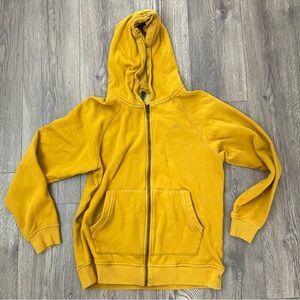 Fabletics Mustard Yellow Zip Up Jacket Track Jacket Sz L Men’s Athleisure